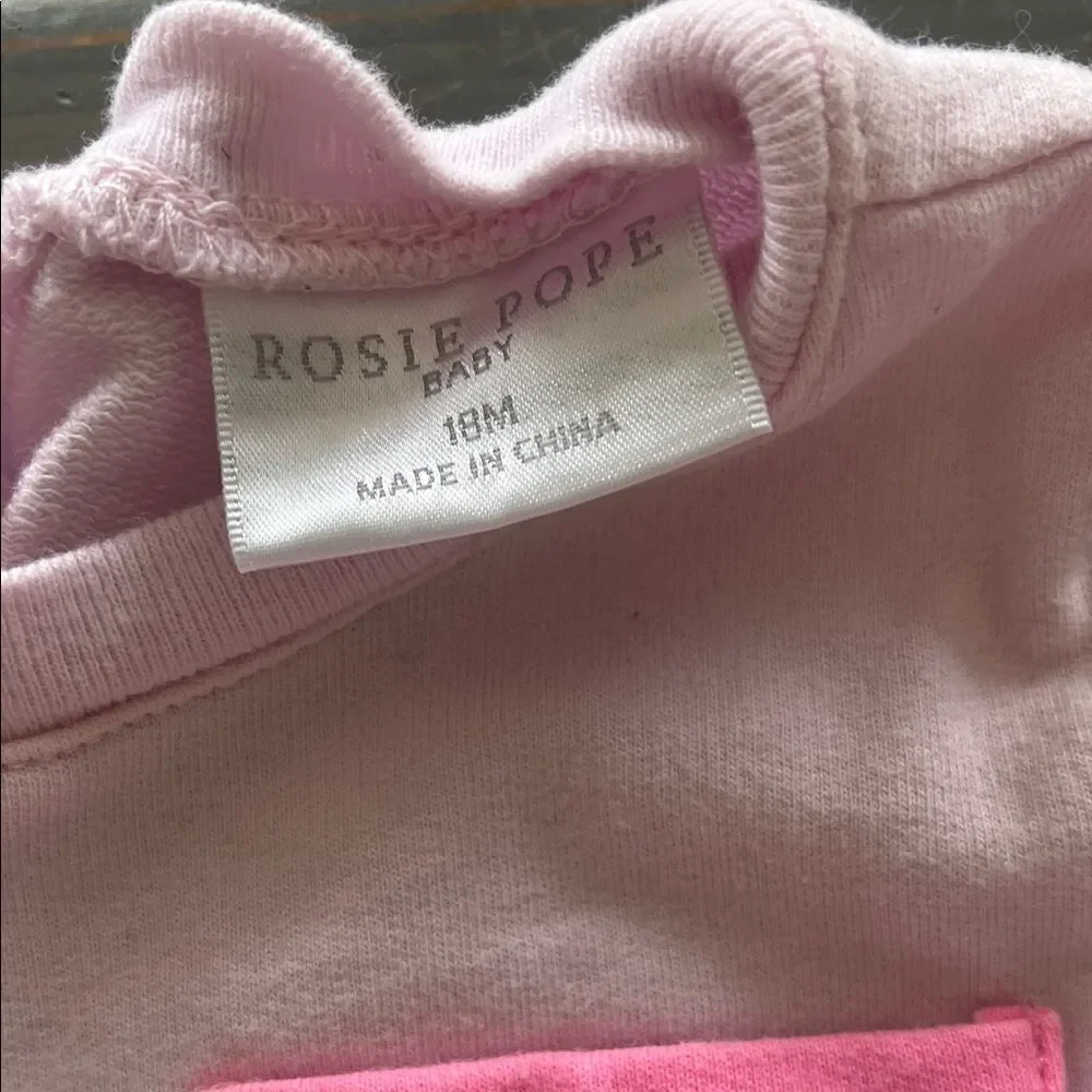 Rosie Pope White, Pink & Navy Girls Matching Top and Skirt Set